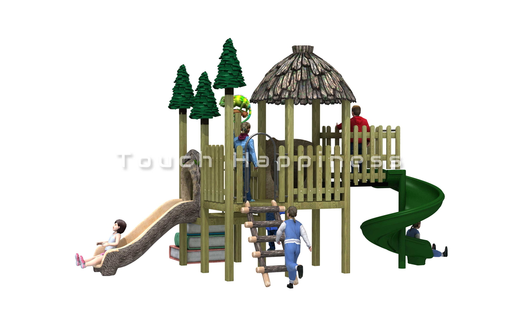 生态,滑梯,游乐,儿童,设计,乐园 . 滑梯TH-20201024